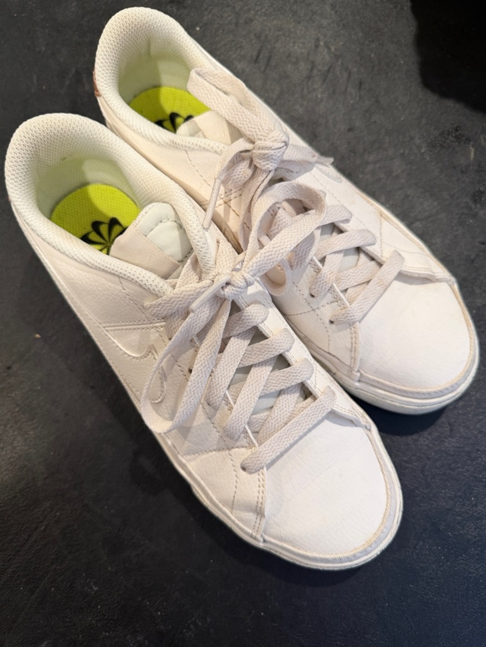 White Leather Nike Sneakers